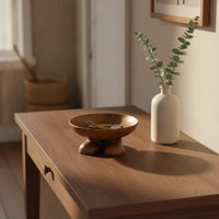 Feet Shaped Bowl Wood-Grain Bowl with Feet Shape Sculptural for Entryway, Living Room, Desk