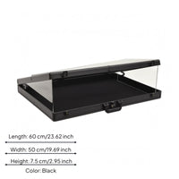 Portable Card Display Case Padded Padded Interior Hinged Display Case
