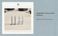 Automatic wall anchors for fast DIY