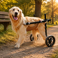 Pet Wheelchair Adjustable Frame Dog Mobility Vehicle Large Wheel Design
