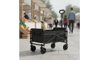 Foldable Camping Cart Large Capacity Collapsible Utility Wagon for Picnic, Beach