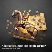 warrior Helmet Model Medieval Theme House Decoration Retro Design for Office, Men