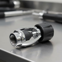 DIN to Yoke Adapter High Pressure Diving Tank Fill Adapter Metal Body for Divers