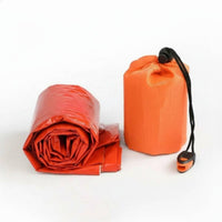 Heat Reflective Emergency Sleeping Bag Compact Thermal Survival Bag Tear-Resistant for Climbers, Outdoor Enthusiasts, Hiking, Mountaineering
