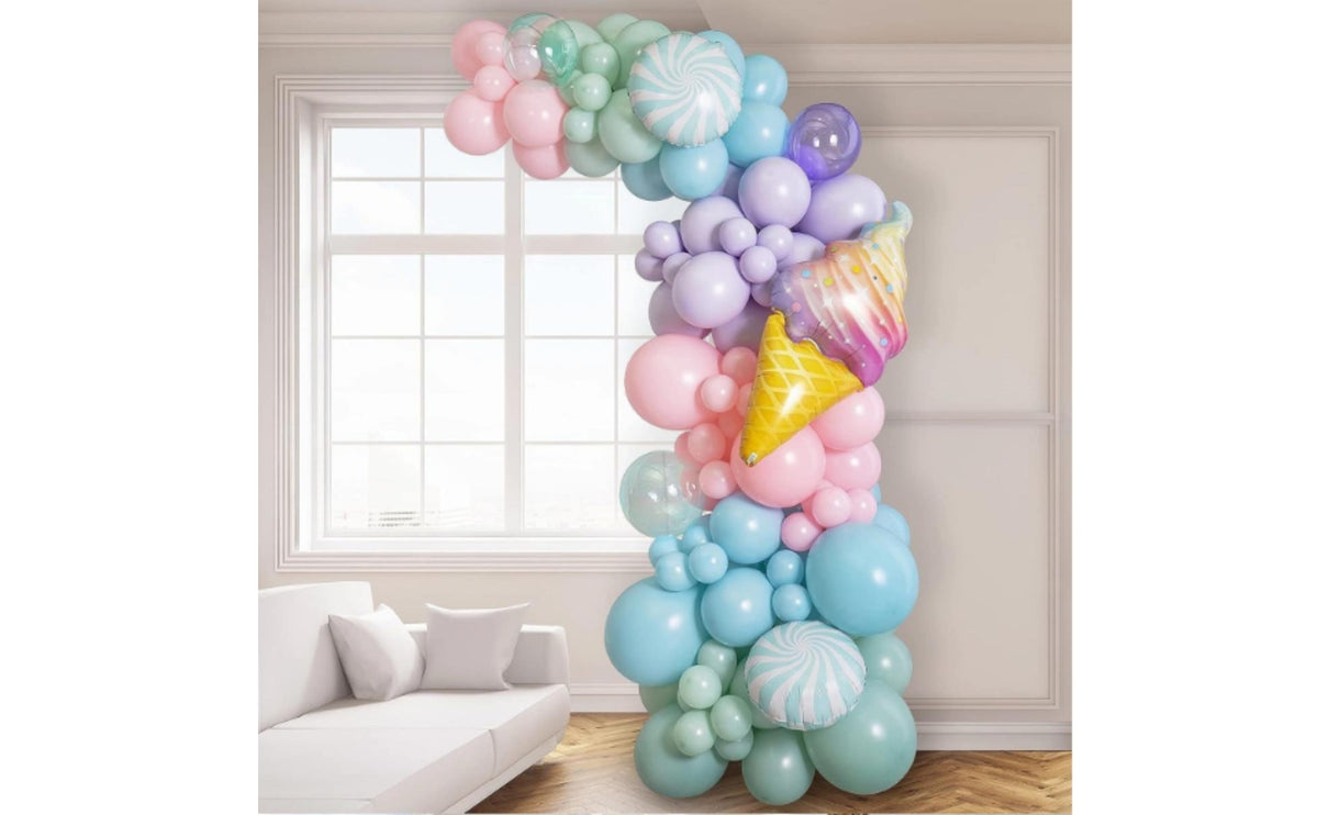 Balloon Arch Stand Metal Construction Balloon Arch Frame Kit Curved for Event Planners, Party Hosts, Parties, Weddings, Photo Backdrops