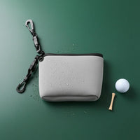 Portable Golf Cleaning Bag Hanging Clip Golf Club Cleaning Bag Black Trim Outdoor Gear Rectangular