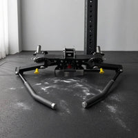 Two-ArmArm Exercise Attachment Black Finish Chest Training Attachment Curved