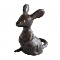 Cast Iron animal Figurine Decorative Tabletop mice Decor Textured for Front-Desk