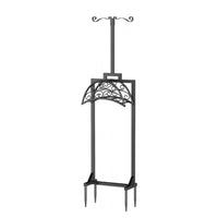 Tall Frame Yard Organizer Pointed Stakes Garden Hose Holder with Spikes for Farm