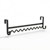 Slim Bedside Hanging Rack Metal Bed Hanger Easy to Reach Wave Hanging Rack Sturdy for Bunk Beds, Dorm Rooms