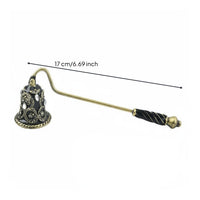 Bell Candle Snuffer Artisanal Decorative Candle Snuffer Ornate Design for Spa
