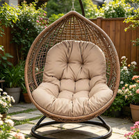 Hanging Egg-Shaped Chair Cushion Backrest Support Outdoor Furniture Soft