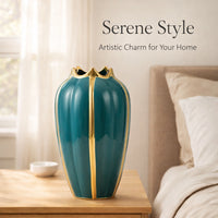 Large Ceramic Pumpkin Vase - European Style