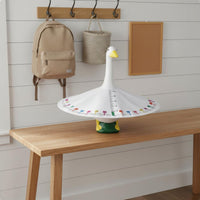 Back to School Goose Costume Creative Design Goose Statue Ruler Cape for Garden