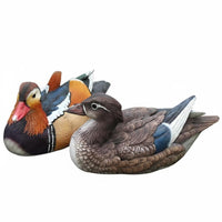 Simulated Waterfowl Couple, Resin Floating Fish Pond, Garden Decor