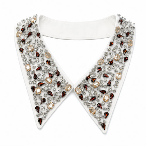 Detachable Collar Rhinestone Accessory Versatile for Sweaters, Dresses, Women