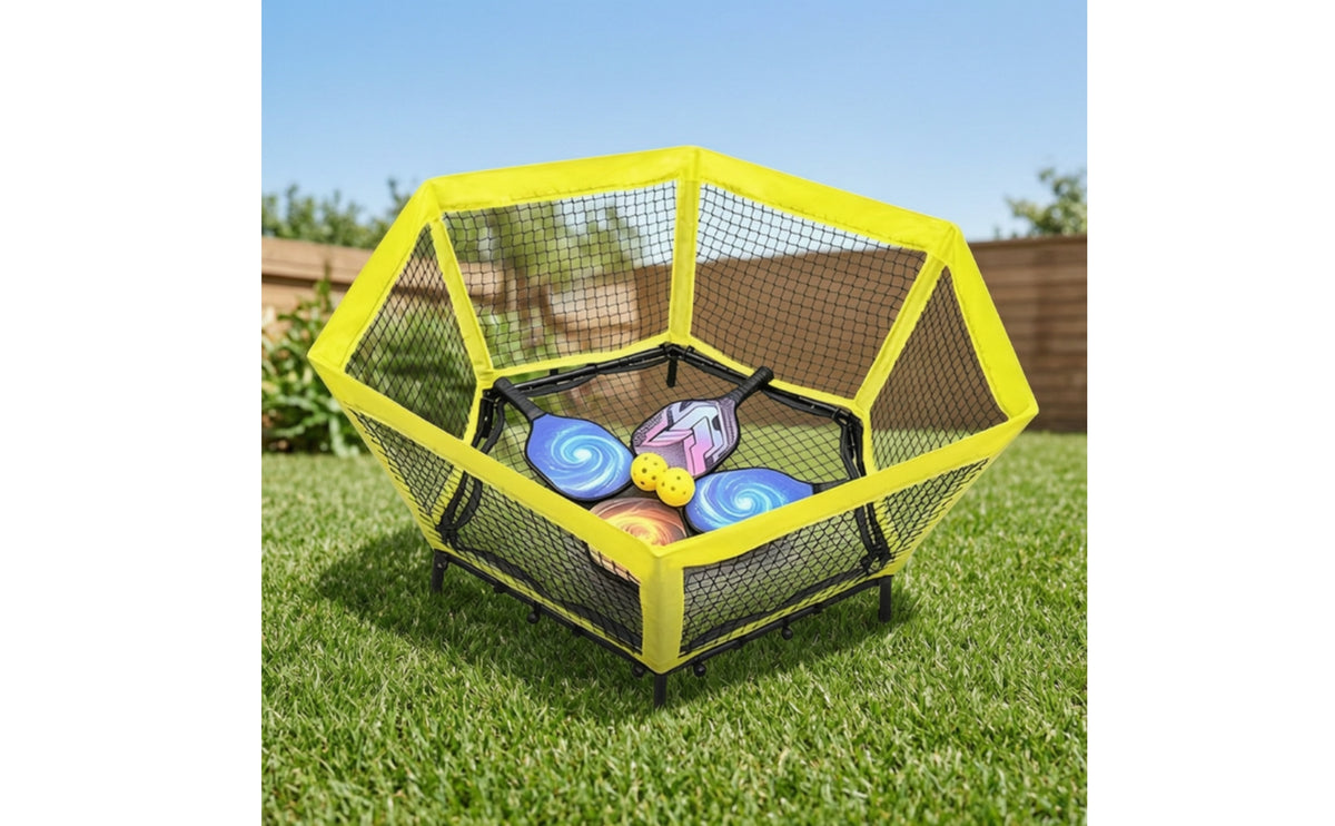 Pickleball Training Net Foldable Portable Pickleball Instant-Setup Net Setup for Backyard, Patio