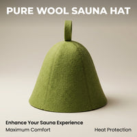 Men Women Steam Bath Wool Cap, Traditional Sauna Steam Room Hat, Dry Headrest Steam Room Essential,  - Image 10