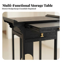 Slim slim shape Narrow Entryway table Space-Saving Narrow accentuate Table adjacent to the partitionHugging Hallway Stand Minimalist Design for Homeowners, Apartment Dwellers, Interior Designers, Small areas, Living Room, Behind Sofa, Bedroom