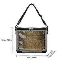 Portable Bird Cage Shoulder Bag, Transparent Bird Cage for Small Animals, Medium Size Pet Bird Cage and Bird Carrier for Car