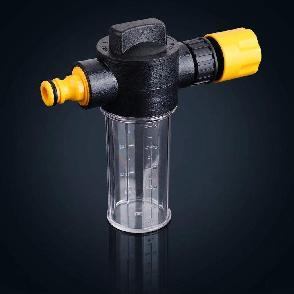 Garden Hose Foam Sprayer for Car Cleaning and Detailing, Adjustable Foam Lance with Dispenser Bottle, Pressure Washer Quick Connect, Spray Nozzle