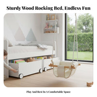 Rolling Under-Bed Bin Large Capacity Lowheight Wheeled Drawer Sturdy Frame