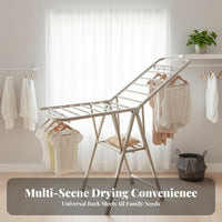 Foldable Extension-Shaped Drying Storage Areasaving Foldable Extension-Shaped Rack Multi-Functional Clothes Airer for Homemakers, Home Residents