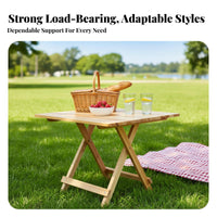 Bi-Fold Utility Table Foldable Design Trestle-Leg Camp Desk Space-Saving Rounded Corners for Families, Campers
