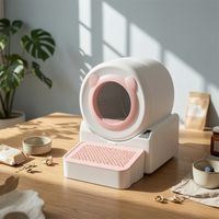 Self-Cleaning Cat Litter Box Enclosed Automatic Cat Litter Box Pet Supplies Electric Handsfree-of-Charge for Cats, Apartments