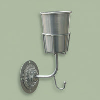 Metal Wall Planter Hook Design Decorative Hanging Vase Space-Saving
