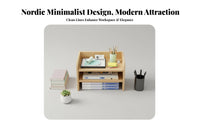 Multitier Desktop Organizer Multifunctional Desk Shelf long-lasting for Dorm Room