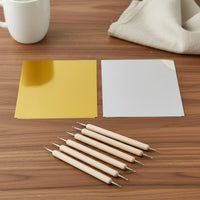 Embossing Foil Sheet Versatile Double-Sided Foil Paper Easy to Shape for Artists