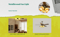 Vintage ceiling fan with remote