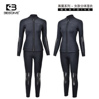 BESTDIVE潜好 3.5/5mm黑魔系列水肺分体连体潜水服湿衣男女潜水衣