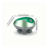 Wet and Dry Scalp Massager with Kneading Heads Rechargeable Scalp Massager with Massage Heads Portable Waterproof for Shower, Bath