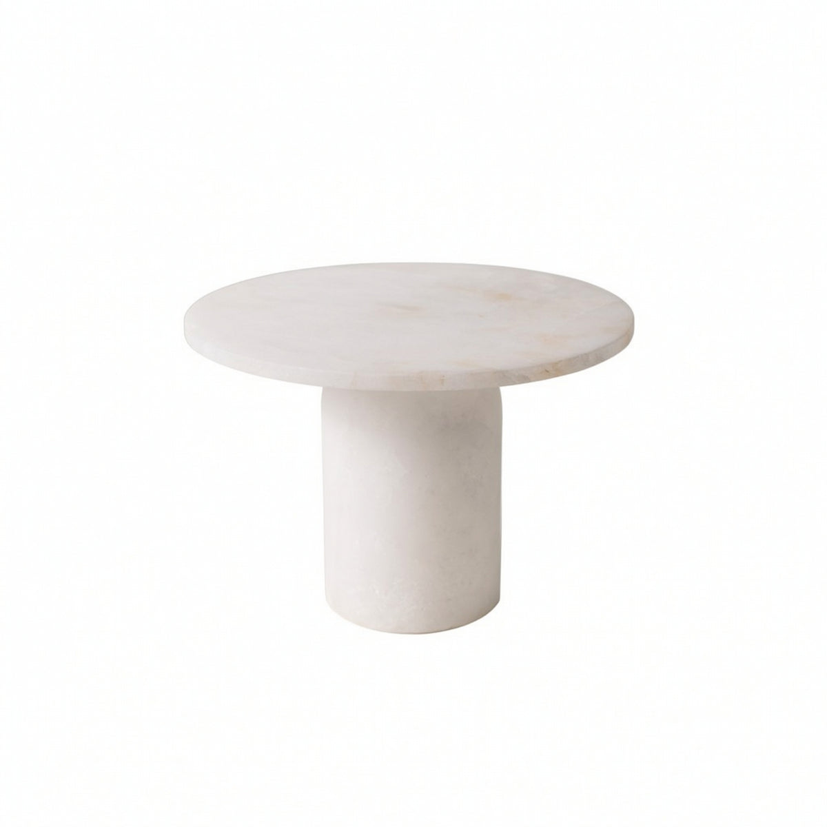 Marble Pedestal Tray Round Marble Fruit Stand White for Tabletop Styling, Hosts