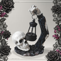Halloween Resin Skeleton and Pumpkin Decorations