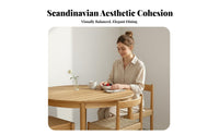 Tripod Base circular table Nordic Design Household Furniture Japanese aesthetic for Apartment Dwellers, Homeowners, Dining Room, Small Living Spaces, Kitchen