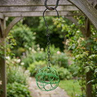 Decorative Hanging Wire Cage Metal Wire Cage Holder Rustic Birdcage Holder with Chain Versatile for Entryway