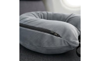 Fillable Travel Pillow Case Multi-Functional Design Fillable Travel Pillow Space Saving Stuffable Neck Support for Camping, Hiking