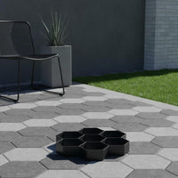 Hexagonal Concrete Paving Former Reusable Hexagon Paving Former Geometric Pattern Construction Supplies for Landscapers, Contractors, Walkway, Yard