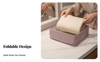 foldable Bin with transparent panel Scented Sachet Included Wardrobe Organizer