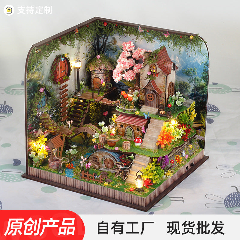 DIY Miniature House Kit Forest Whisper with Tools and Glue