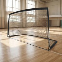 Folding Soccer Goal with Carry Bag Compact Soccer Goal with Ground Stakes for Kids