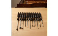 11 Pieces Grand Piano Maintenance Tool Set Wood Handle