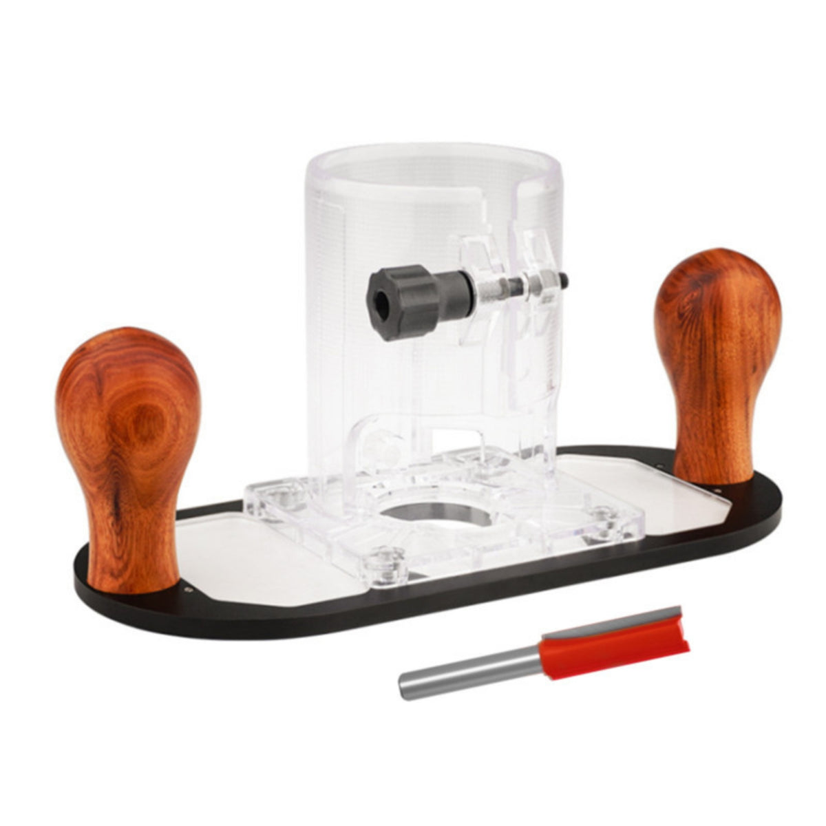 Router Plane with Wood Grip Clear Body Router Plane Adjustable for Workshop