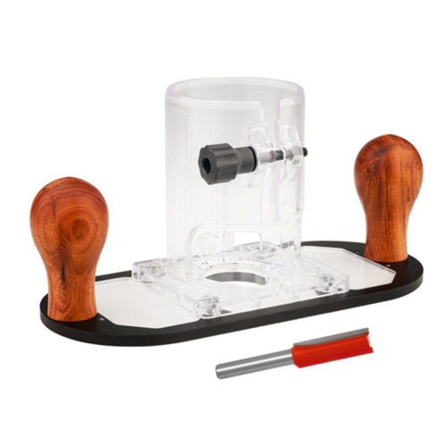 Router Plane with Wood Grip Clear Body Router Plane Adjustable for Workshop