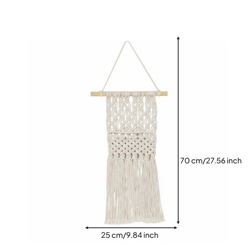 Woven Wall Net Bohemian Aesthetic Yarn Tapestry Sustainable
