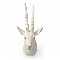 Faux Antelope Head Wall Decor Sculpture Textured for Entryway, Hallway