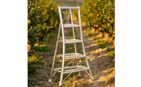 Three-Legged Orchard Ladder Aluminum Tripod Ladder Wide-Step Folding for Orchardists